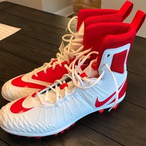 Nike Force Savage Varsity Cleats Rd & Wh. Football